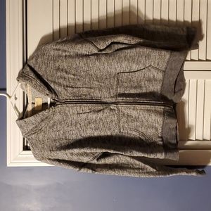 Aerie charcoal heather zip up hoodie